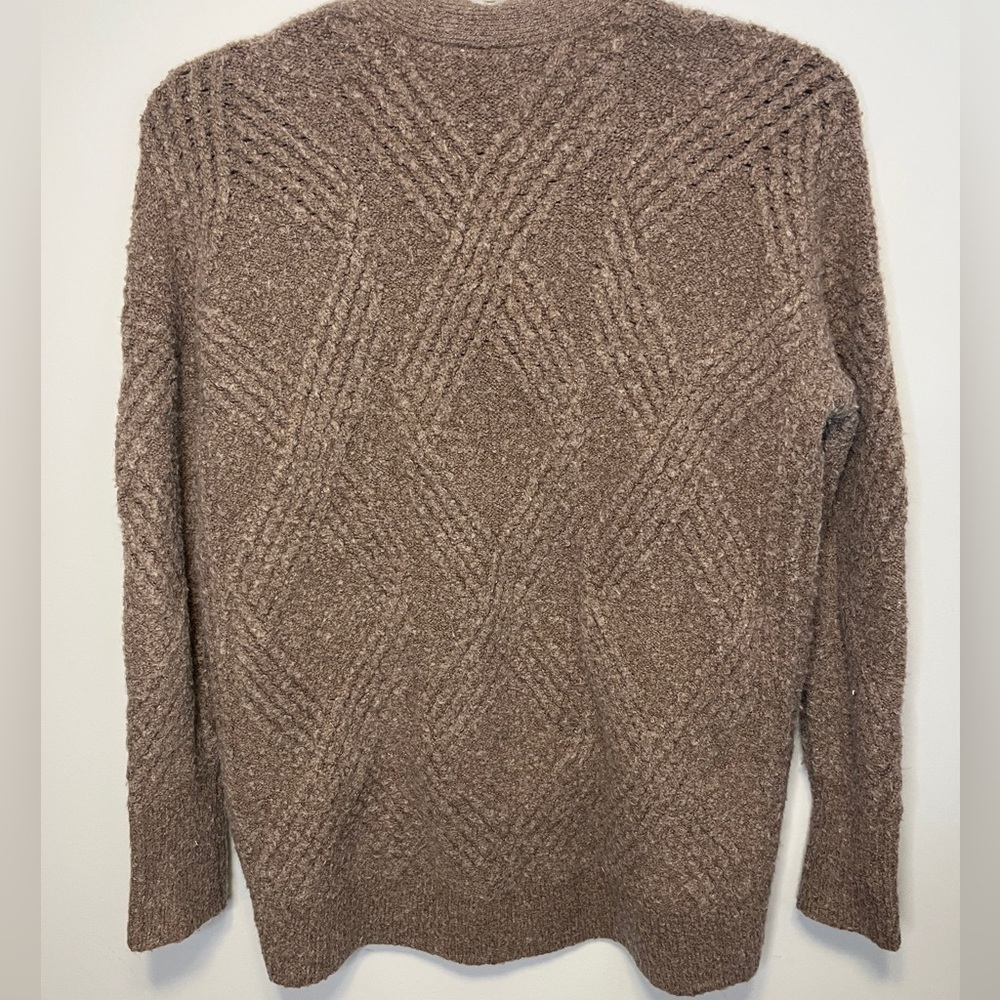 Moth By Anthropologie Merino Wool Baby Alpaca Blend Open Front Cardigan Sz XS - Picture 5 of 7